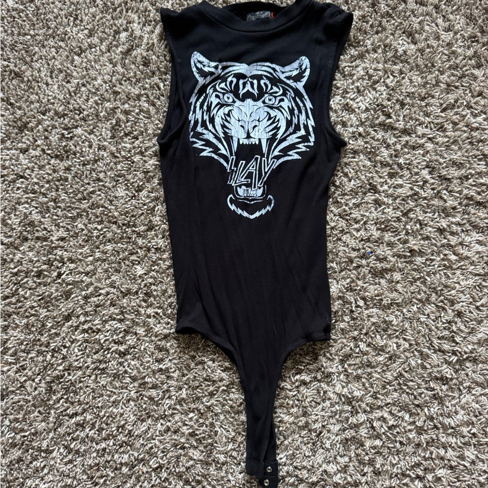Black Tiger Graphic One Piece